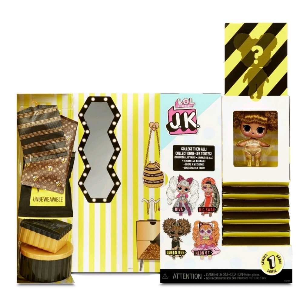 L.O.L. Surprise! JK Queen Bee Mini Fashion Doll 
w